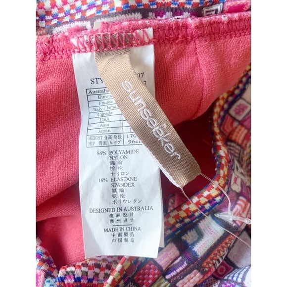 Nwt Sunseeker Australia Bikini Swim Halter Lace Up Top Cutout High Waist Bottoms - Picture 8 of 12